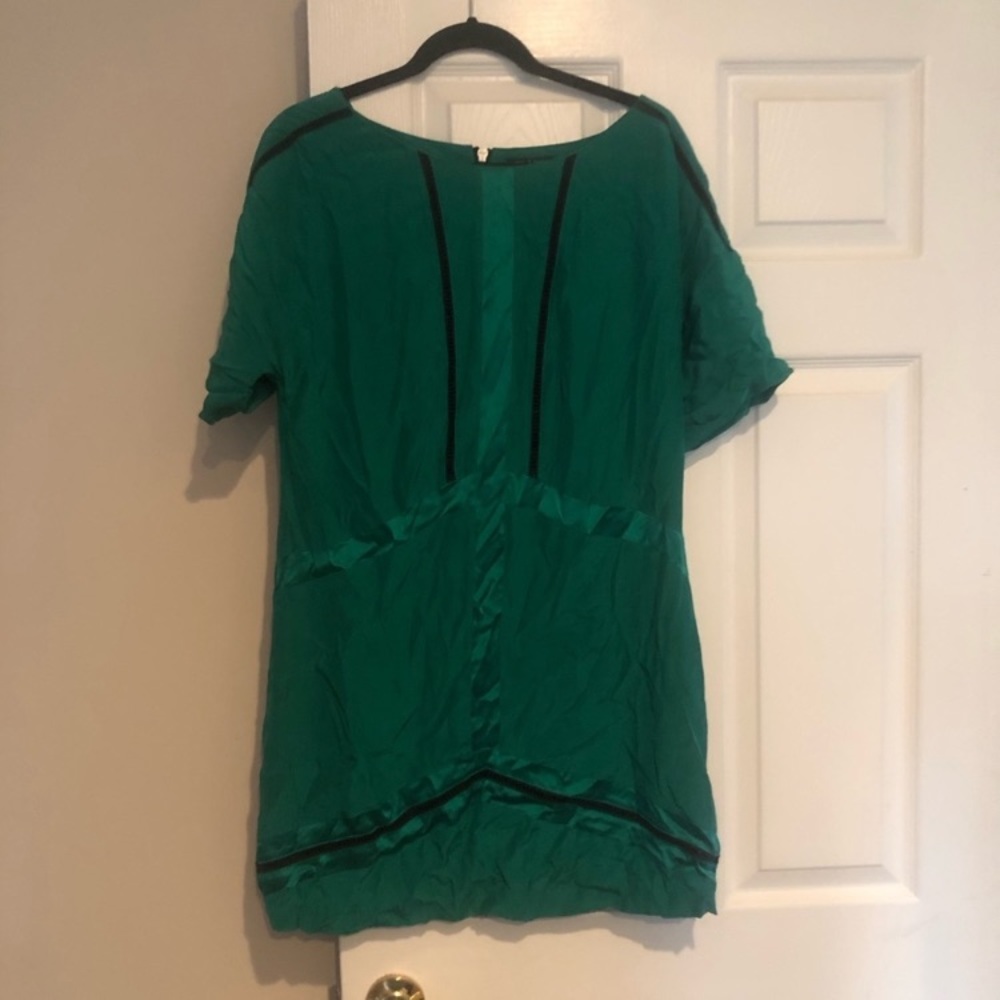 Rag and bone green silk dress